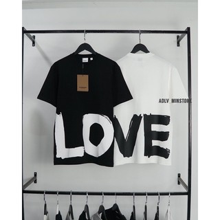 Áo đôi love. áo thun love burbery. áo phông nam nữ in chữ love siêu hot.