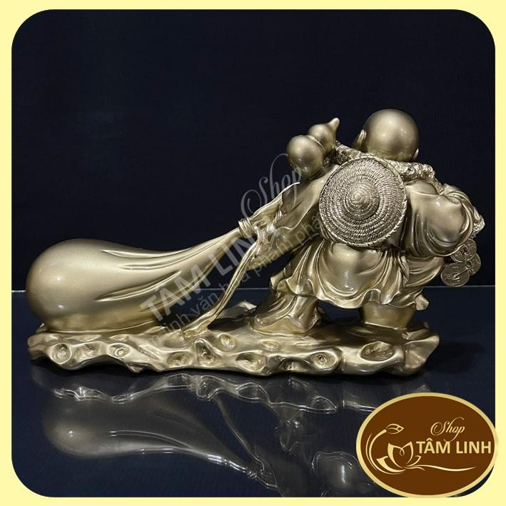 Tượng phật Di Lặc kéo tiền trên bao tải - Mandala Sala