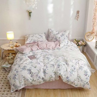 [Chi tiết] Chăn Ga Gối Cotton Living "Mầm Lá Xanh" 4 món