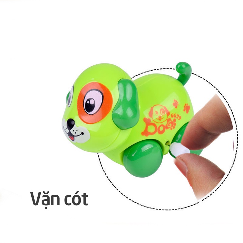 Đồ chơi cún con chạy cót lắc đầu đáng yêu cho bé trai bé gái