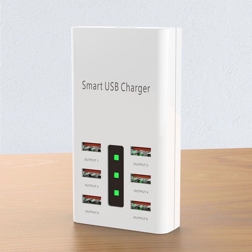 Đầu Sạc Nhanh 6 Cổng USB Hình Hoa Hướng Dương