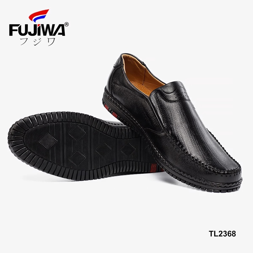 Giày Lười Mọi Nam Da Bò Fujiwa - TL2368. Da bò cao cấp, đế cao su tạo độ bám tốt, bền bỉ theo thời gian