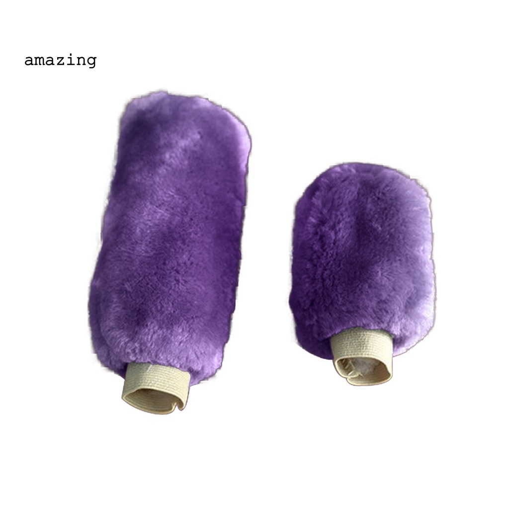 1 Bộ Vỏ Bọc Cần Gạt Phanh Tay Mềm Không Trơn Có Vỏ Bọc Cần Gạt Số Cho Xe Hơi