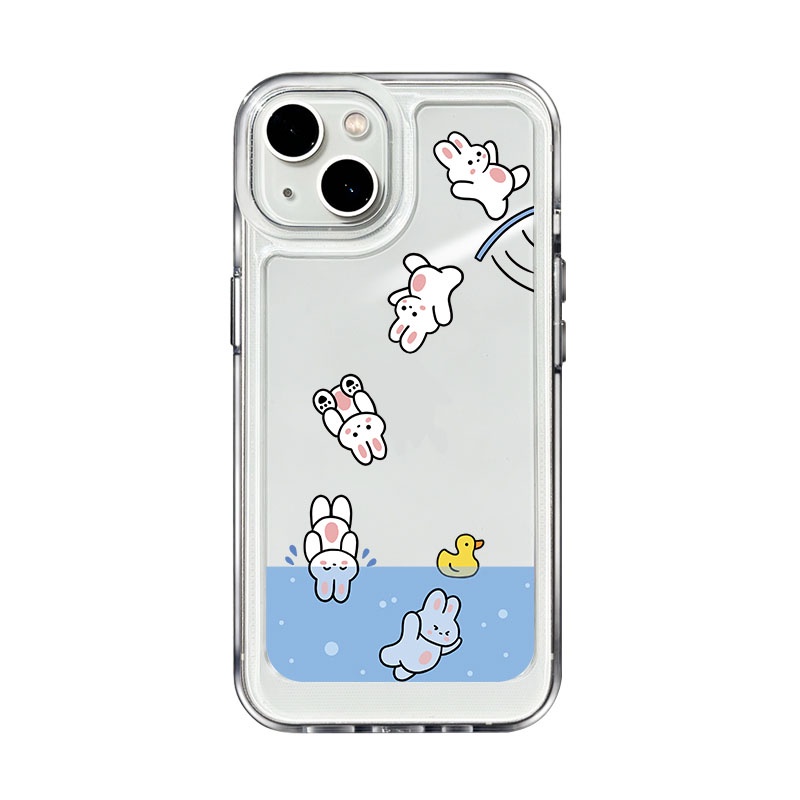 Ốp Điện Thoại tpu acrylic Hình Thỏ Cho iphone 6 6s 7 8 plus x xs max se 11 12 13 14 15 pro max plus