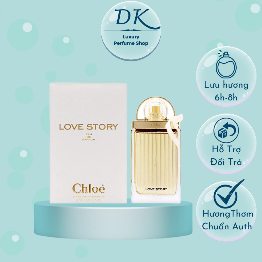 Nước hoa nữ ᴄʜʟᴏᴇ Love Story EDP 75ml - Dầu thơm nữ hương thơm của gợi cảm, dịu dàng và nữ tính