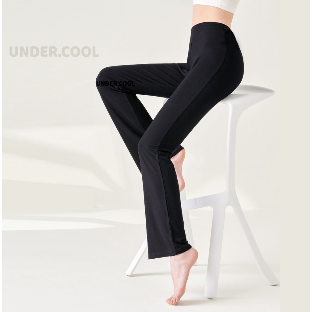 Quần legging ống loe dài tập yoga UNDERCOOL Legging Ống Loe Cạp Cao nâng mông Dài umi bigsize có túi