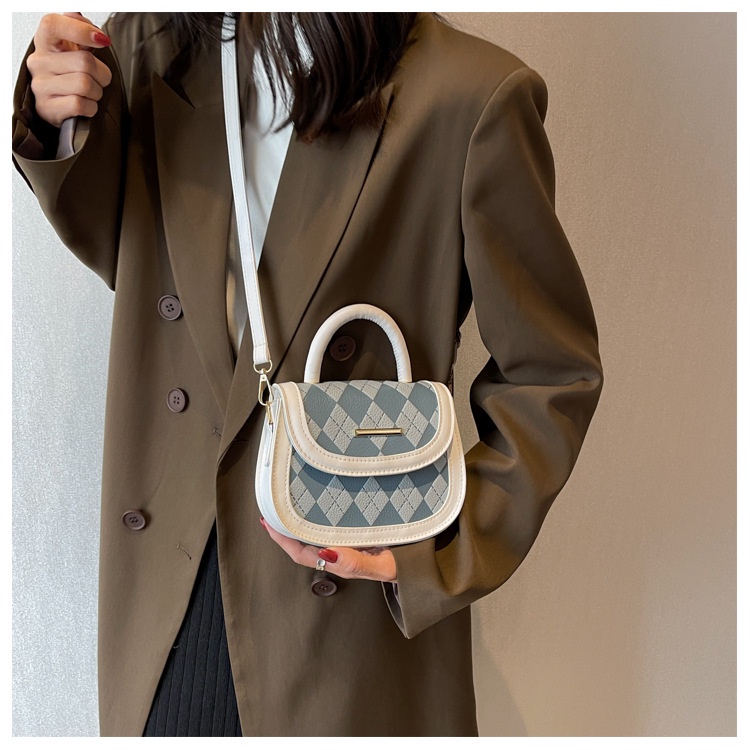 Túi Đeo Chéo Hình Thoi Đơn Giản Thời Trang Mùa Xuân 2023 Phong Cách Phương Tây
