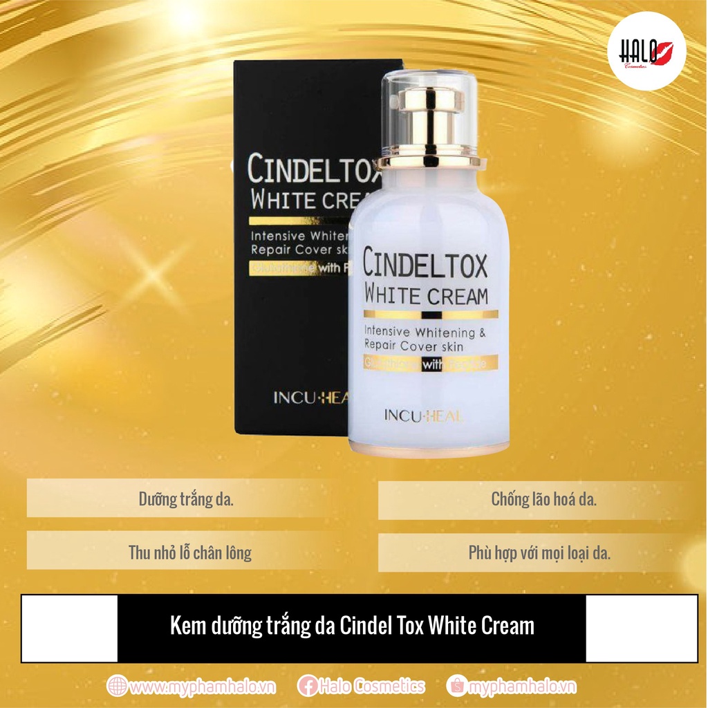 Kem Truyền trắng da Cindeltox White Cream Hàn Quốc