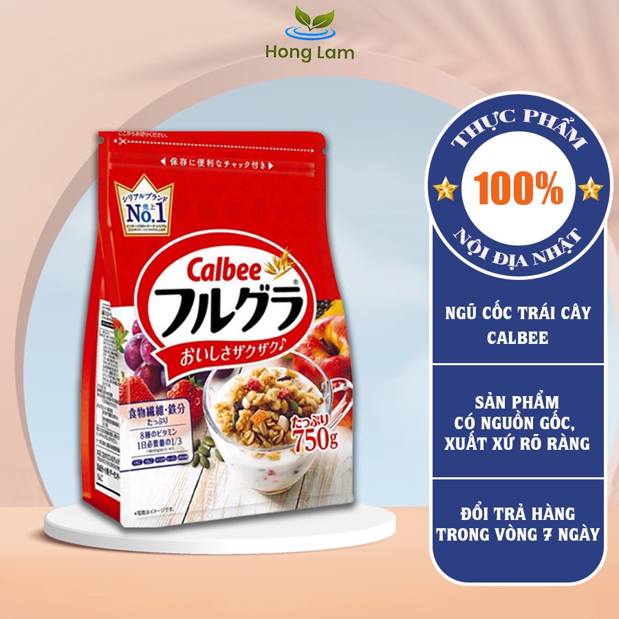 Ngũ Cốc Calbee Nhật Bản Date 06/2023 Thay Thế Bữa Sáng 650g/750g