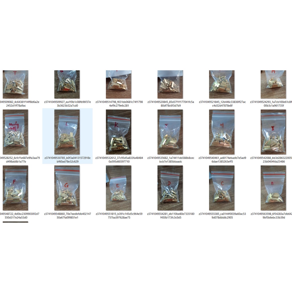 Ký tự chữ số đặc biệt indate bằng đồng máy hàn miệng túi, ký tự máy indate, máy đóng gói 2x4x15mm, 2x3x15mm - propack