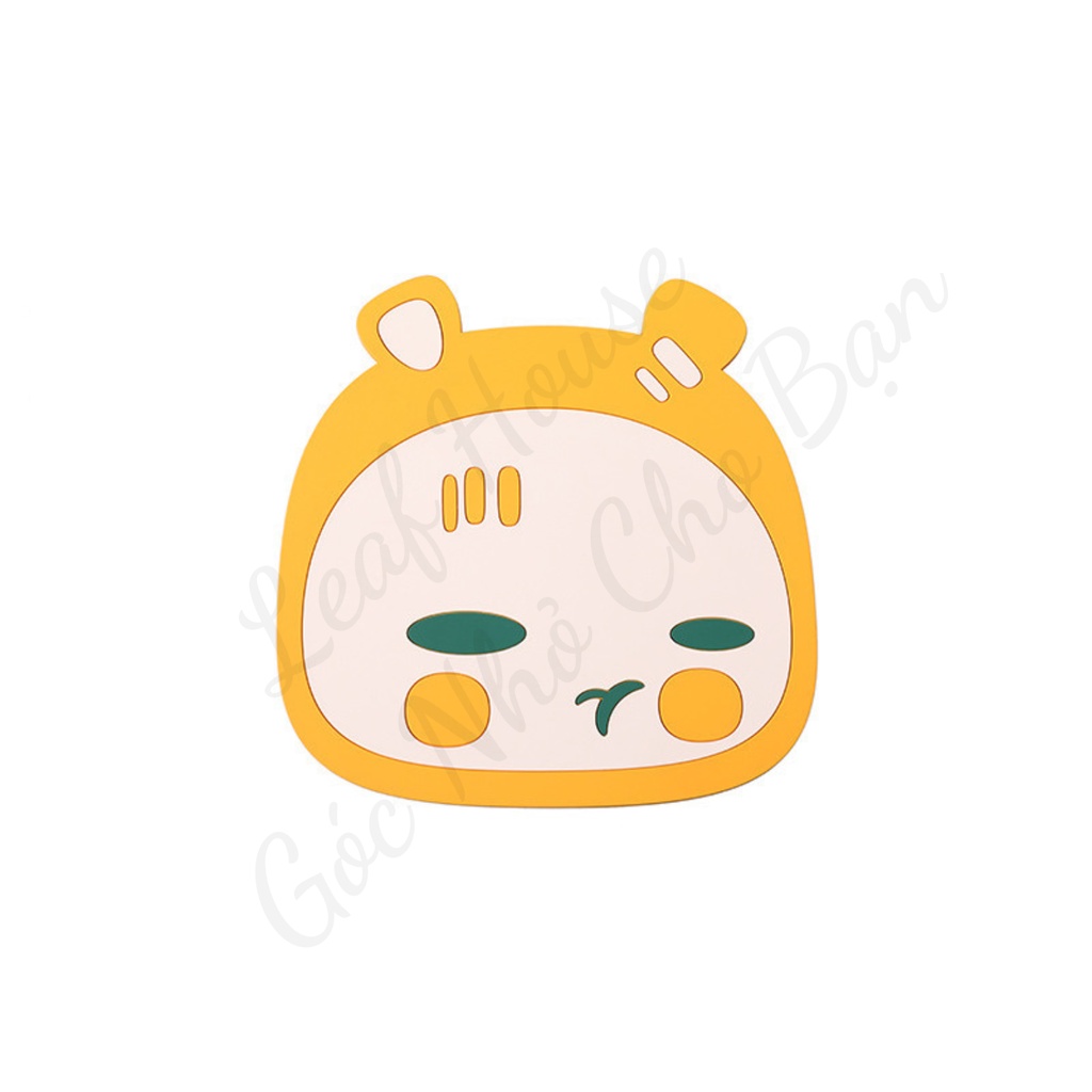 Lót nồi, lót ly chống trượt bằng silicon siêu bền phong cách hoạt hình cute