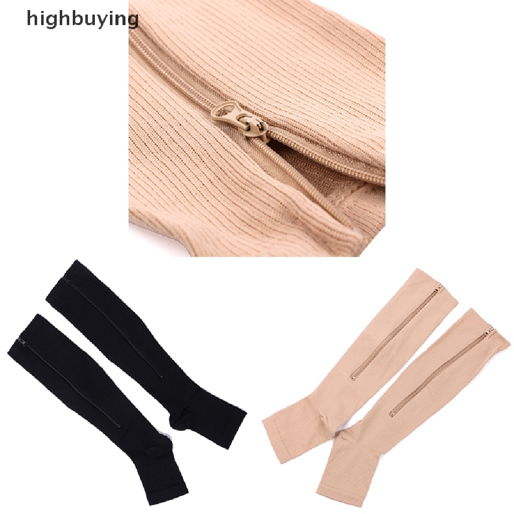 1 Đôi Tất Chân Hở Ngón Có Khóa Kéo Thời Trang