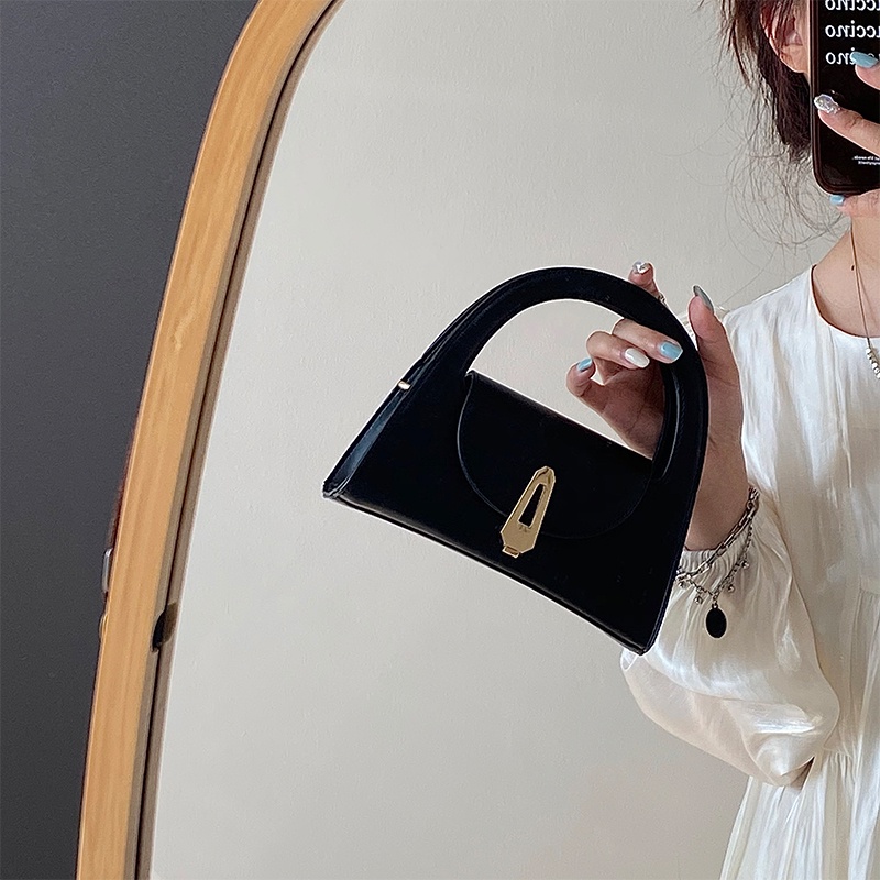 Túi Xách Đeo Chéo Có Khóa Phong Cách Hàn Quốc Cổ Điển Thời Trang Cho Nữ