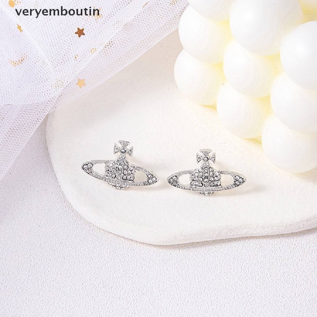 Khuyên Tai Dạng Hạt Xỏ Màu Vàng / Bạc Hình Hành Tinh Thời Trang Cho Nữ