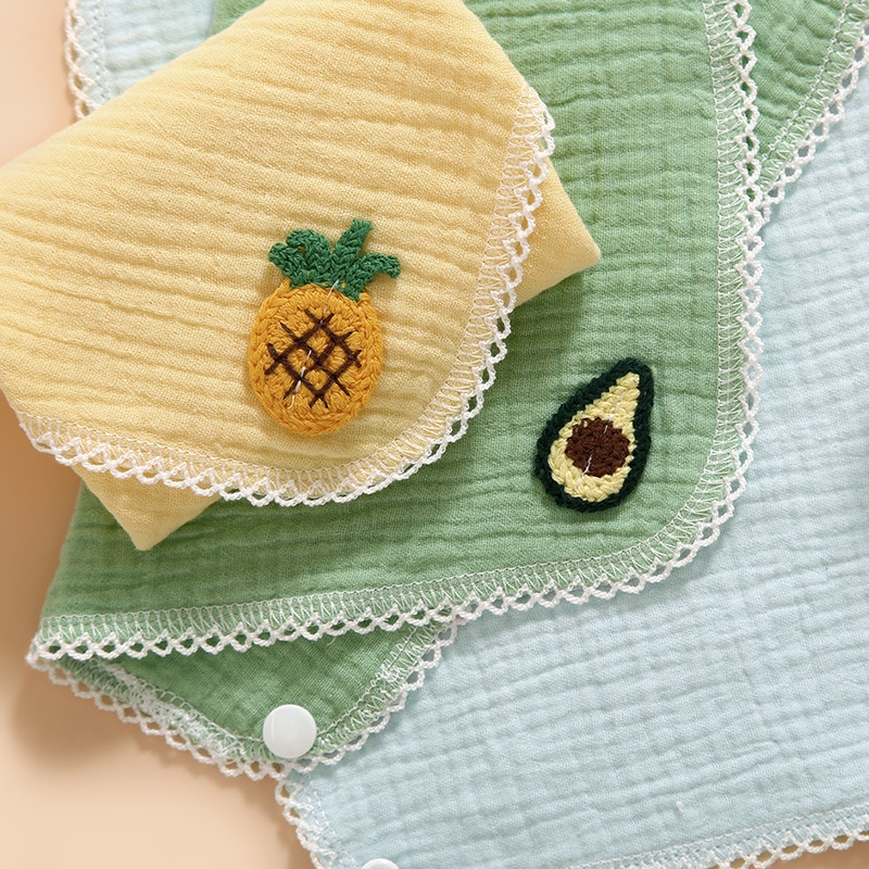 Khăn yếm tam giác cho bé vải cotton cao cấp, dùng làm khăn sữa cho bé, khăn mặt cho trẻ đi học mẫu giáo mầm non
