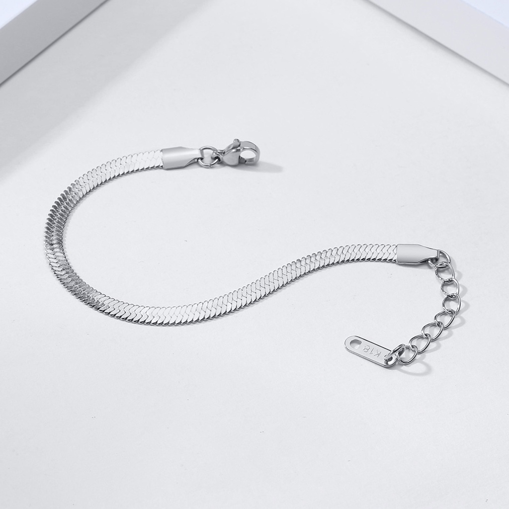 Vnox Vòng Đeo Tay Dạng Chuỗi Hạt Bằng Thép Không Gỉ 2MM 3.2MM 4MM