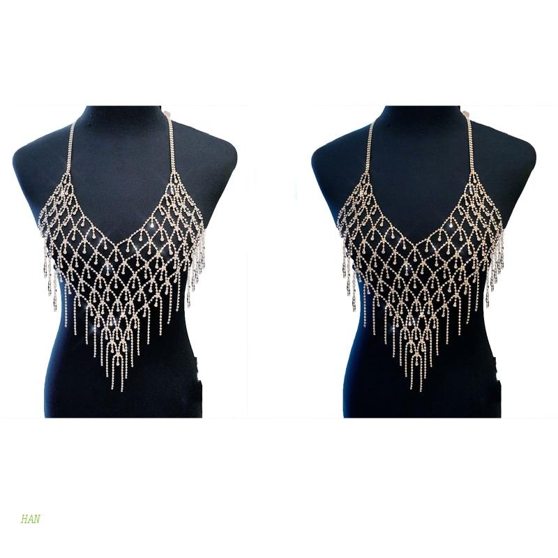 Áo Bra Dây Xích Đính Đá Lấp Lánh Quyến Rũ Cho Nữ