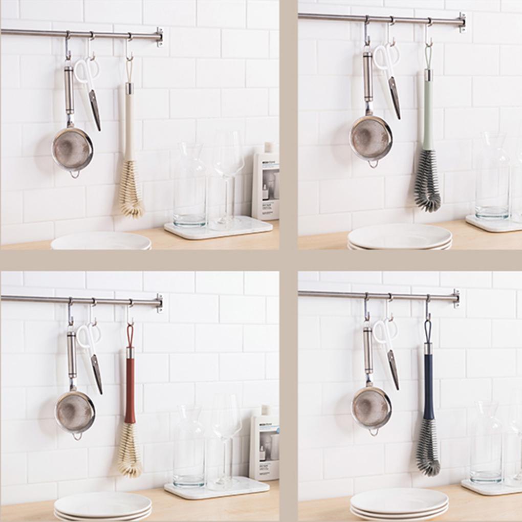 Cọ Rửa Ly Bằng Silicone Cán Dài Tiện Lợi Dành Cho Nhà Bếp