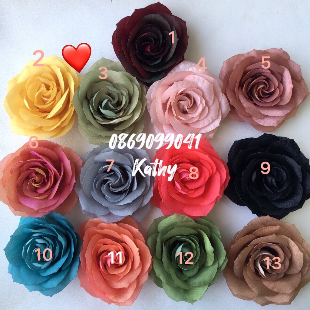 Bông Hồng Cài Áo Handmade
