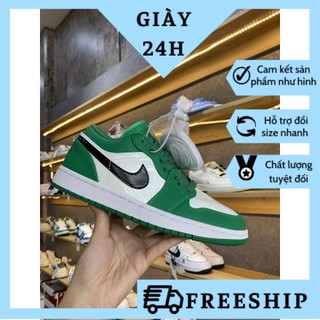 Giày jd low xanh lá bóng