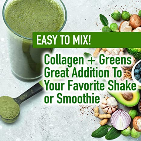 Bột Collagen thuỷ phân và hỗn hợp rau củ Country Farms Collagen Greens 300g