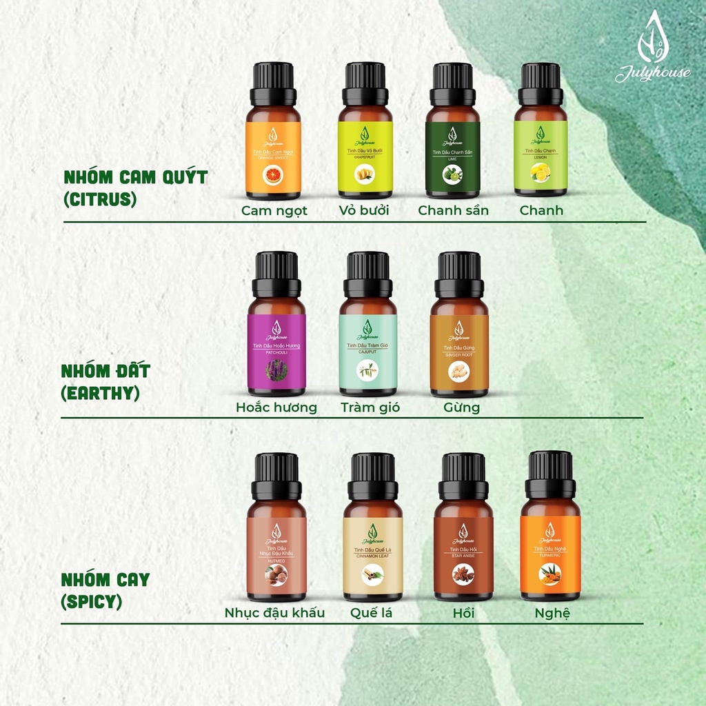 Tinh dầu cam ngọt 30ml tặng vỏ khuếch tán JULYHOUSE