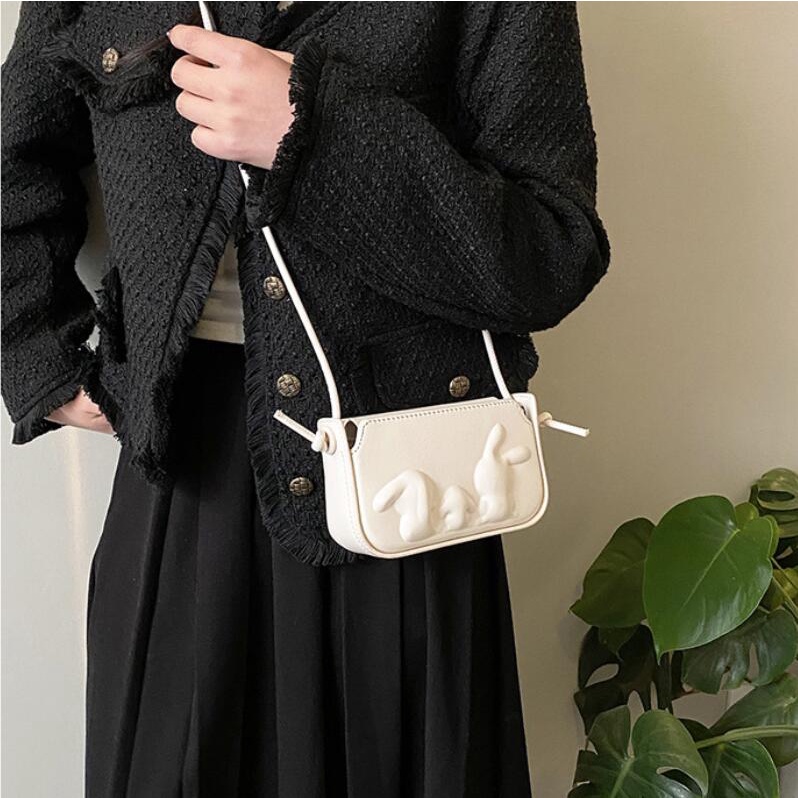 Túi Đeo Chéo Hình Thỏ Phong Cách Hàn Quốc Cho Nữ