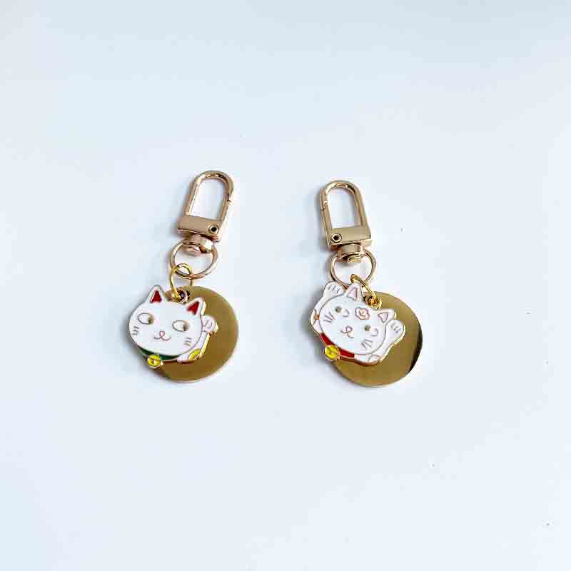 Thẻ Tên Thú Cưng 2.5cm Bằng Thép Không Gỉ Gắn Móc Khóa / Điện Thoại
