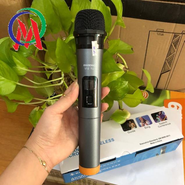 Micro Karaoke không dây đa năng Zansong V12 / EHOONA E 15 màn hình LCD  - Hỗ trợ jack cắm 3.5mm và 6.5mm