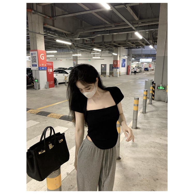 NRVP Áo Thun NgắN Tay DáNg Ôm ThờI Trang Cho Nữ