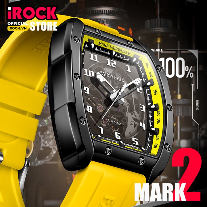 [Mã BMTTC60 giảm đến 60K đơn 50K] Đồng Hồ Nam iRock Mark 2 - Automatic Cao Cấp Chạy Full Kim - Chống Nước 30M