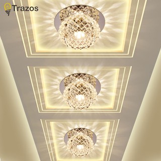 Đèn trần TRAZOS dạng chùm pha lê nhân tạo phong cách hiện đại dành cho trang trí