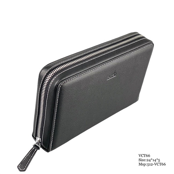 Clutch - Ví cầm tay nam nữ HERMES Da bò cao cấp 3 màu (ĐEN-SỮA-NÂU) - VCT67