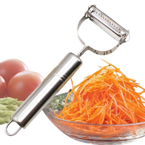 Nạo Rau Củ INOX Cao Cấp Đa Năng 2 in 1 (Nạo củ quả và bào sợi tiện lợi)