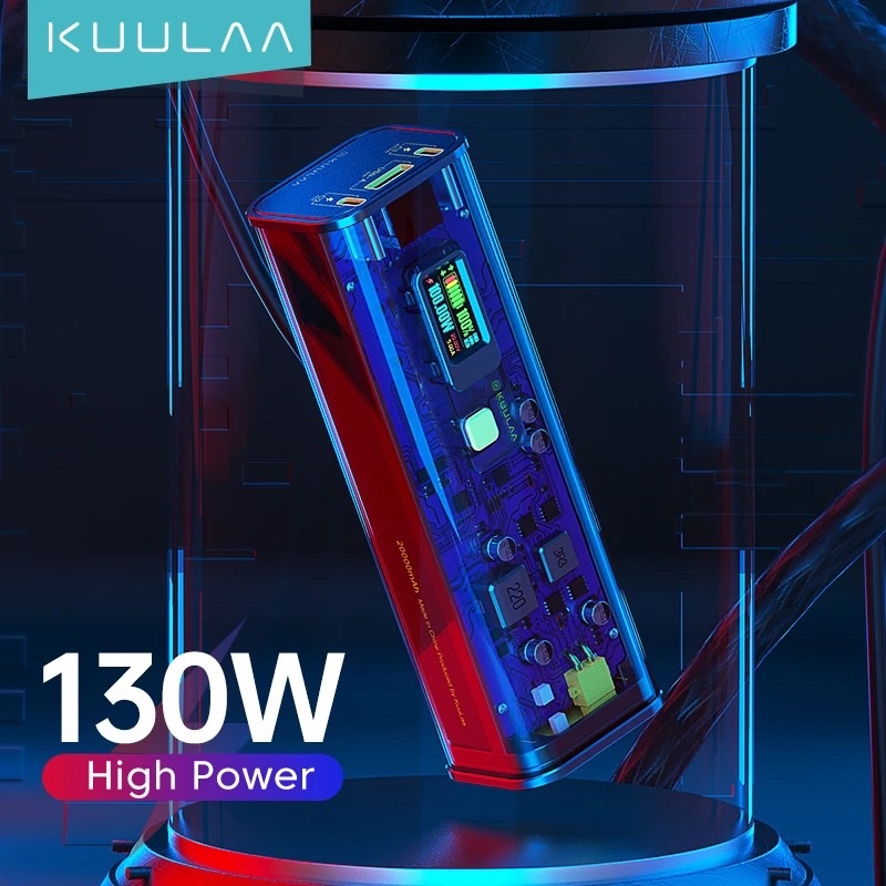 Sạc Dự Phòng KUULAA Sạc Nhanh Mini Công Suất Cao 20000mah 130W Power Bank