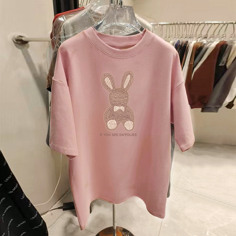 NRVP Áo Thun 100% Cotton Tay Ngắn Dáng Suông In Họa Tiết Trẻ Trung Thời Trang Unisex Size 5XL