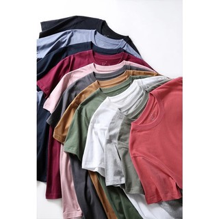 Áo Thun Cotton nam đều mặc được hết cổ Tròn đổ, áo cotton Cổ Tròn Thoải mái, mặc vào gái theo ầm ầm