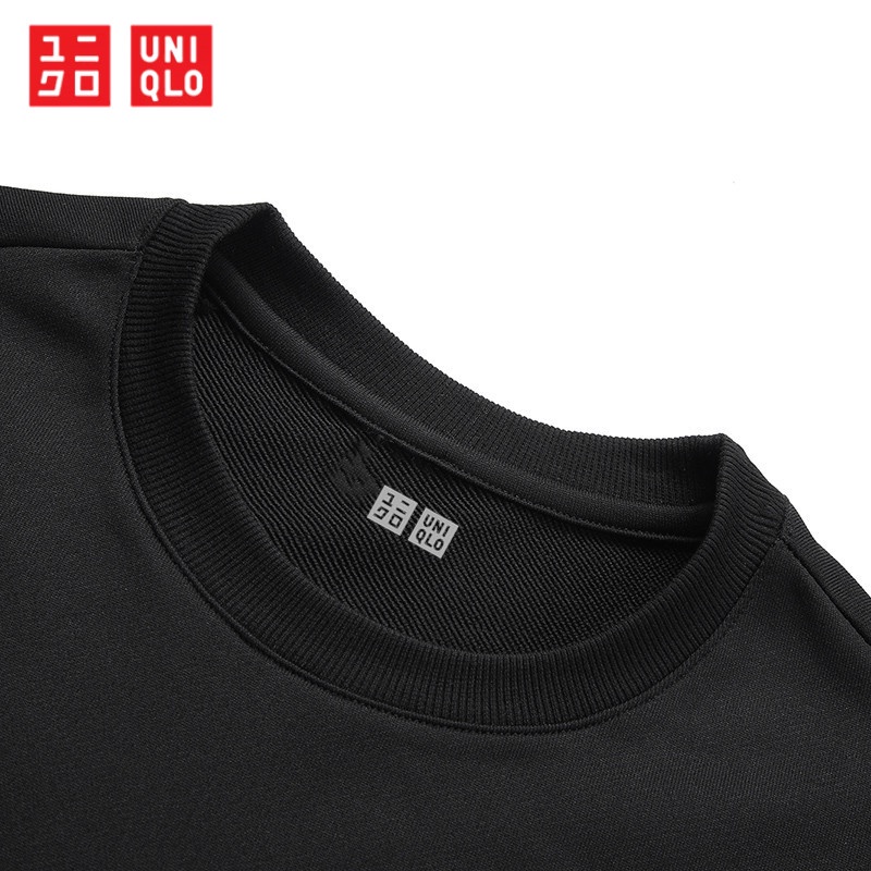 Uniqlo Áo sweater Thể Thao Dài Tay Cổ Tròn Thời Trang Mùa Thu Cho Nam Nữ
