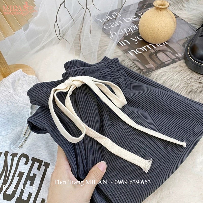 Quần nhung ống rộng thời trang Hàn Quốc dành cho nam và nữ-Mã 2