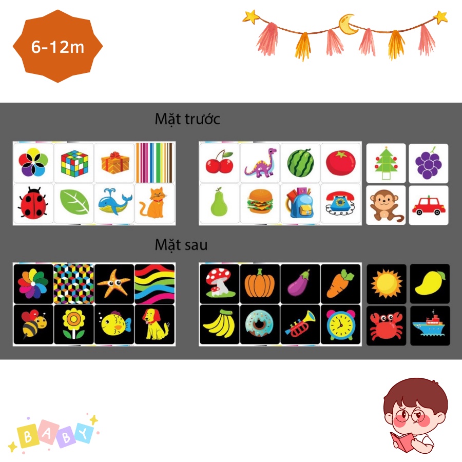Combo 80 thẻ thị giác