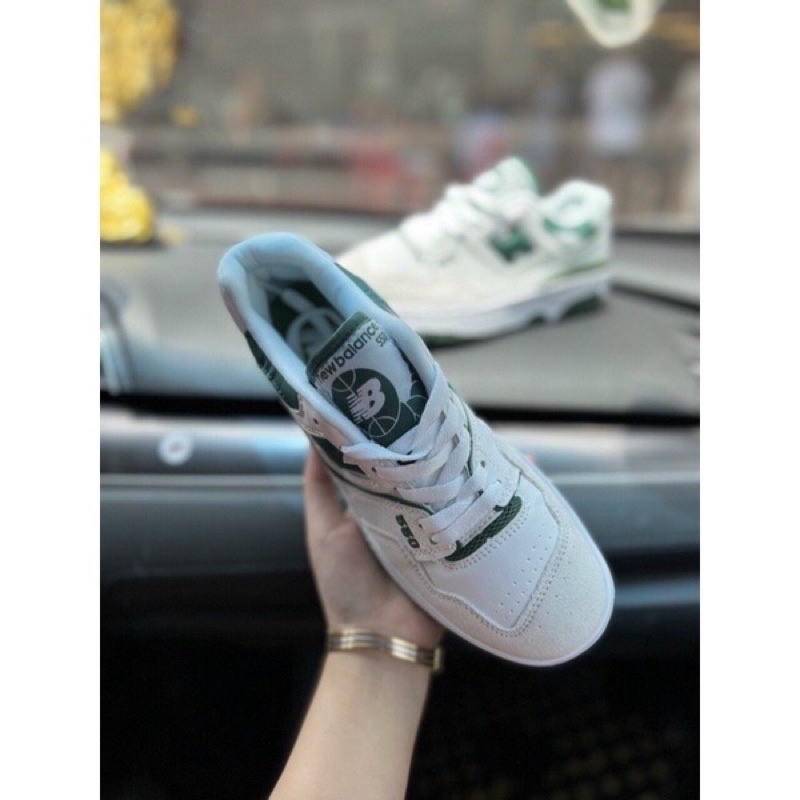 Giày sneaker Nb  550 Green (NB550 Trắng Xanh ,nb   White green-  Sneaker 2004 | Phiên bản 1:1 chuẩn.