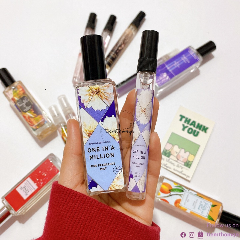Xịt Thơm Toàn Thân Body Mist One In A Million Bath & Body Works Mùi Hương Thanh Lịch, Sang Trọng