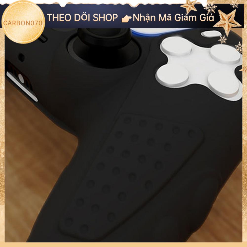 Carbon070 Vỏ bọc silicon chống trượt Gamepad Nắp bảo vệ tay cầm cho bộ điều khiển trò chơi PS5