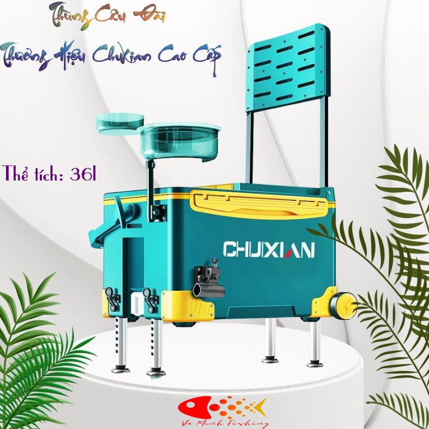 Thùng Câu Đài CHIXUAN Đa Năng Thể Tích 36 Lít Cao Cấp Giữ Nhiệt Cực Tốt, Thách Thức Mọi Địa Hình Khi Đi Câu Cá
