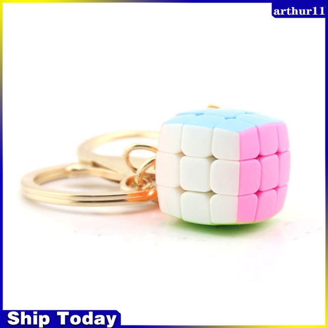 Đồ Chơi Khối Rubik 3x3 2.0cm Mini Dạng Móc Khóa