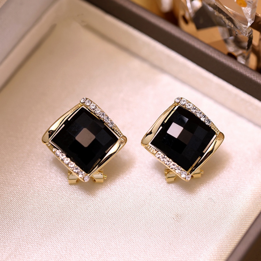 Deartiara Bông Tai Đính Pha Lê Nhân Tạo Phong Cách Hàn Quốc Thời Trang Đa Năng