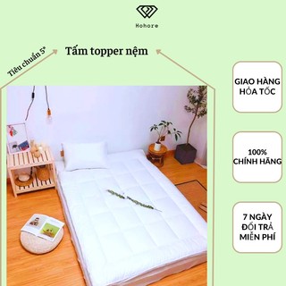 Tấm topper làm mềm nệm Riotex nệm trải sàn siêu êm cho bạn giấc ngủ thoải mái hơn, size:1m/m2/m4/m6/m8/2m2