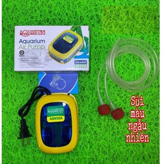 Máy Sủi Khí Oxy 2 Vòi AQ950A (5W) Cho Hồ Cá