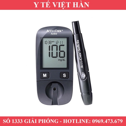 MÁY ĐO ĐƯỜNG HUYẾT ACCU CHEK ACTIVE - XUẤT XỨ ĐỨC - BẢO HÀNH TRỌN ĐỜI
