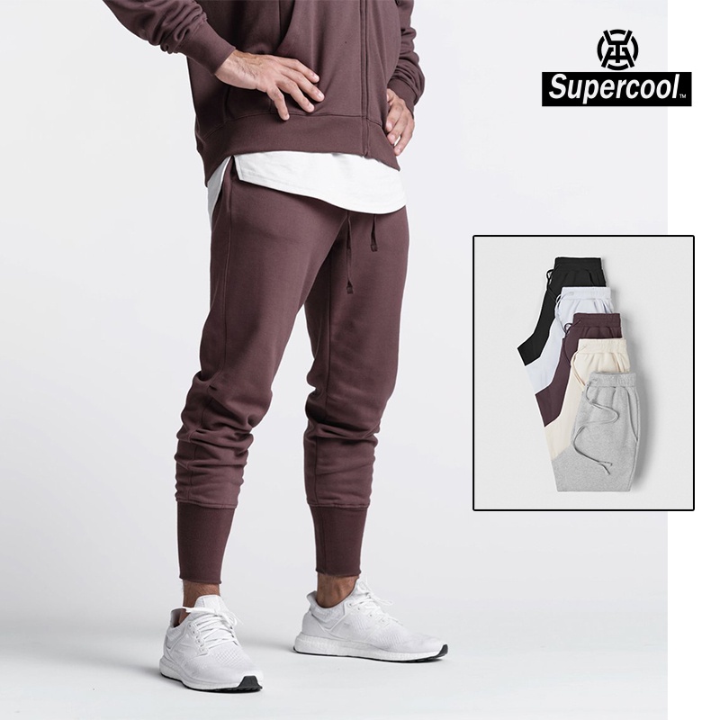 #SupercooL# Quần Thun Dài Thể Thao Nam Quần Jogger Nỉ Bông Chuẩn Form Big Size Túi Hộp Trơn Côtton Cao Cấp Vải Thoáng Nhanh Khô Thấm Hút Mồ Hôi Tốt Phong Cách âu Mỹ Thu đông Streetwear In Chạy Bộ Chuyên Thể Dục Bóng Rổ Gym Xe đạp Cầu Lông Thời Trang